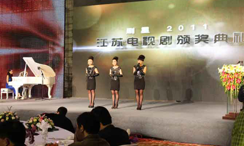 Jiangsu TV award stage P6 indoor screen rental 120 square meters.